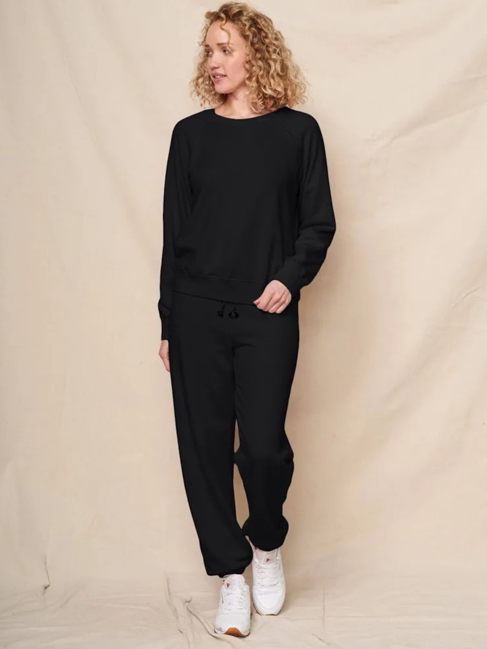 Sundry Black Relaxed Crewneck Sweatshirt